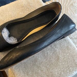 Frye Black Leather Flats